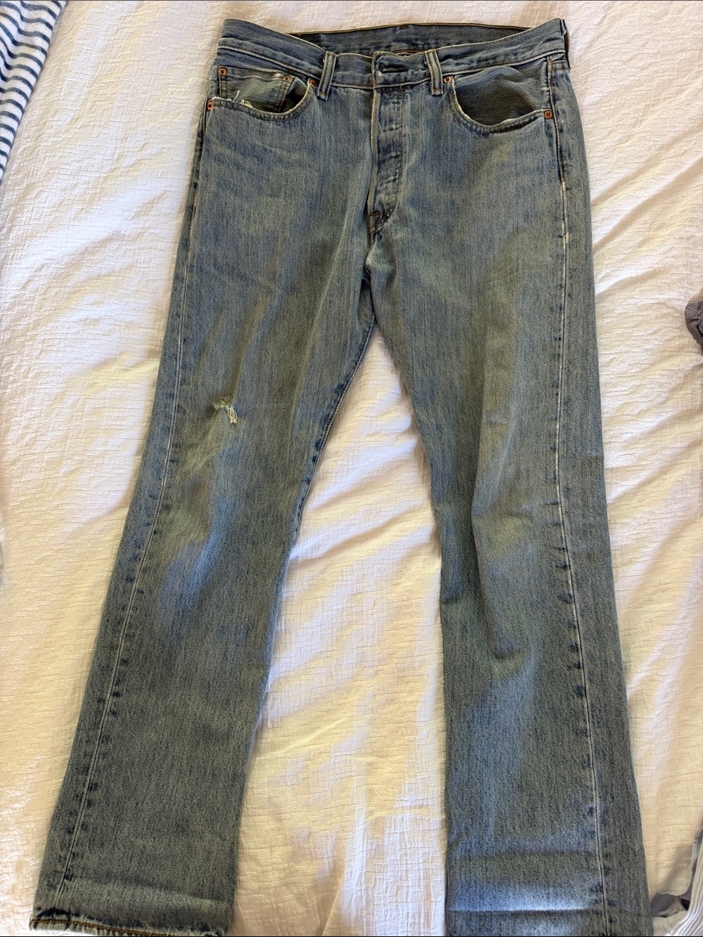 Levi's Men's Straight Light Blue Denim Jeans